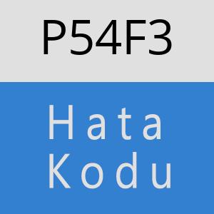 P54F3 hatasi