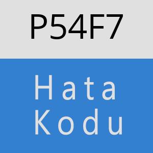 P54F7 hatasi