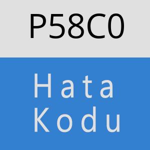 P58C0 hatasi