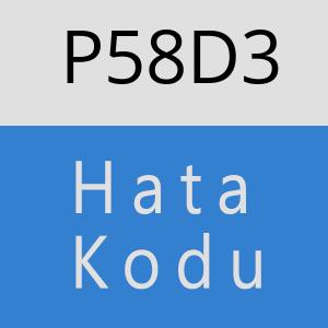 P58D3 hatasi