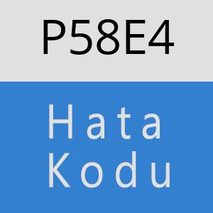 P58E4 hatasi