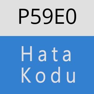 P59E0 hatasi