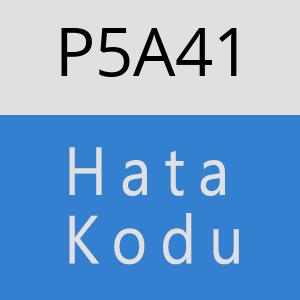 P5A41 hatasi