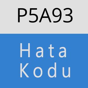 P5A93 hatasi