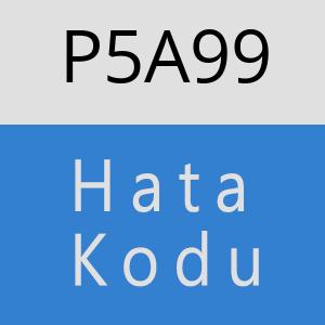 P5A99 hatasi