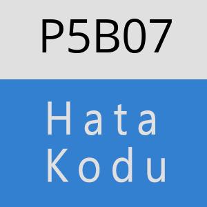 P5B07 hatasi