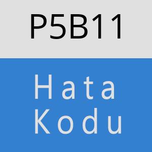 P5B11 hatasi