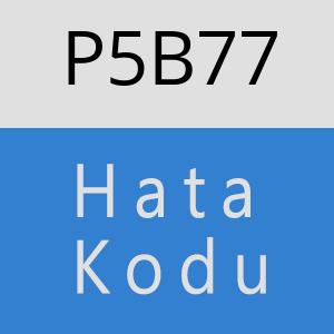 P5B77 hatasi