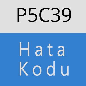 P5C39 hatasi