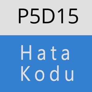 P5D15 hatasi