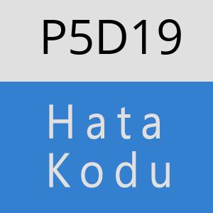 P5D19 hatasi