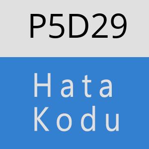 P5D29 hatasi