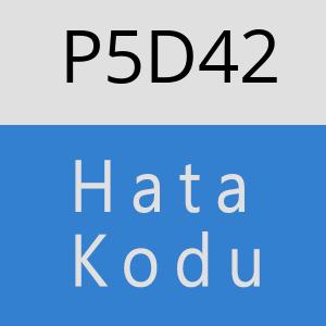 P5D42 hatasi