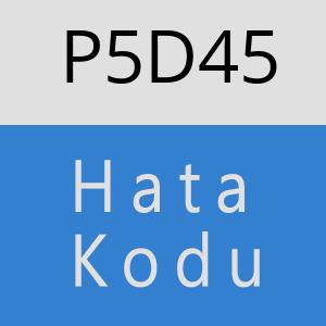 P5D45 hatasi