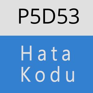 P5D53 hatasi