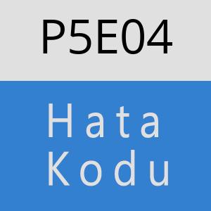 P5E04 hatasi