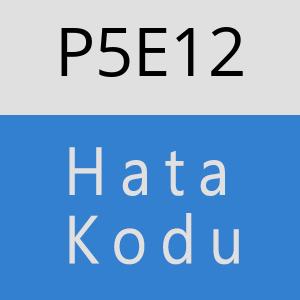 P5E12 hatasi