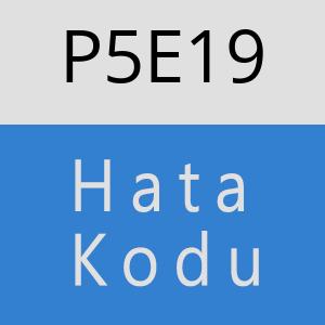 P5E19 hatasi