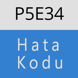 P5E34 hatasi