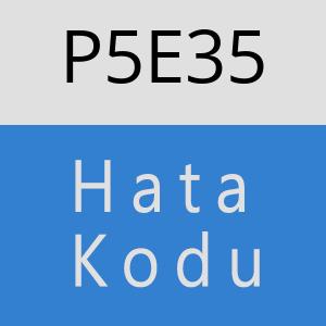 P5E35 hatasi