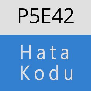 P5E42 hatasi