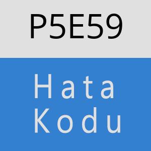 P5E59 hatasi