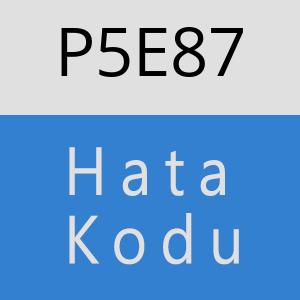 P5E87 hatasi