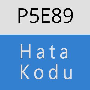 P5E89 hatasi