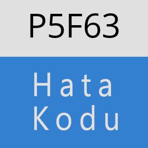 P5F63 hatasi