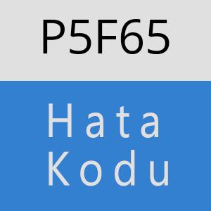 P5F65 hatasi