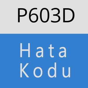 P603D hatasi