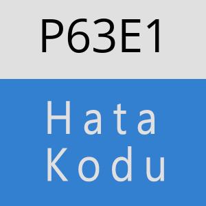 P63E1 hatasi