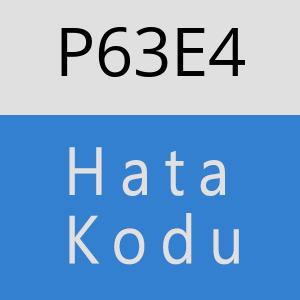 P63E4 hatasi