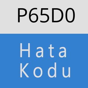 P65D0 hatasi