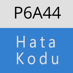 P6A44 hatasi