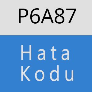 P6A87 hatasi