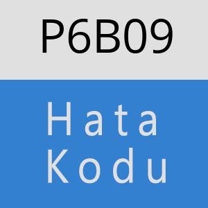 P6B09 hatasi