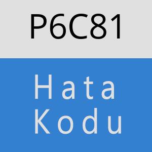 P6C81 hatasi