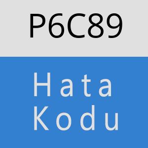 P6C89 hatasi