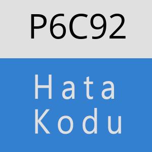 P6C92 hatasi