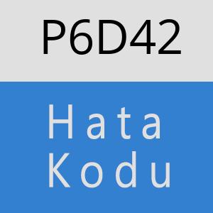 P6D42 hatasi