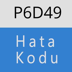 P6D49 hatasi