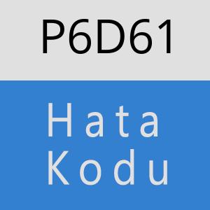 P6D61 hatasi