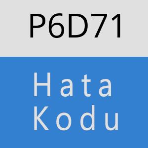 P6D71 hatasi