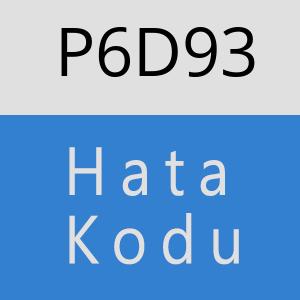 P6D93 hatasi