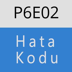 P6E02 hatasi