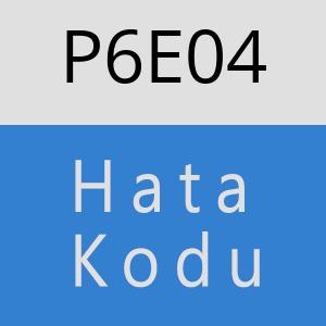 P6E04 hatasi