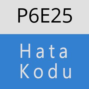 P6E25 hatasi