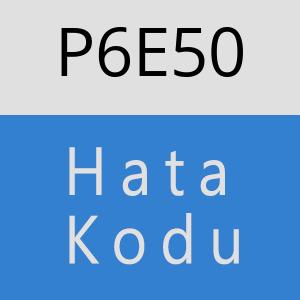 P6E50 hatasi