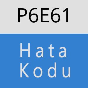 P6E61 hatasi